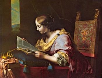 卡洛 多爾奇 St Catherine Reading a Book 卡洛 多爾奇 St Catherine Reading a Book
